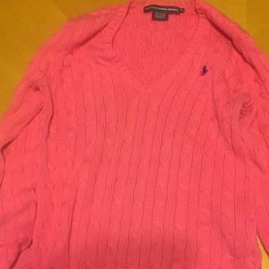 Authentic ralph Lauren pink sweater